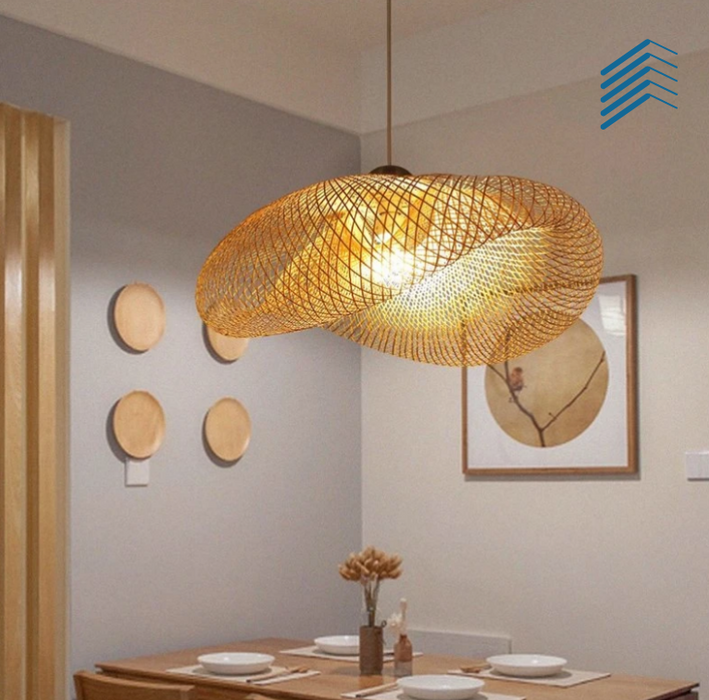 Bamboo Rattan Ceiling Light