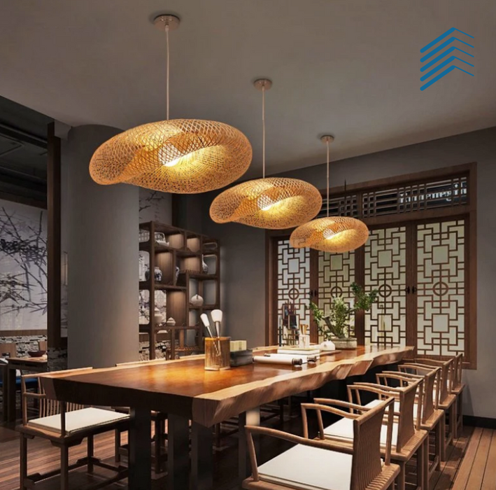 Bamboo Rattan Ceiling Light