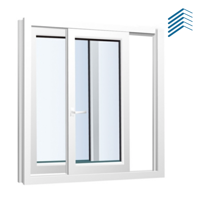 Sand Vinyl Left-Handed Sliding Window with Fiberglass