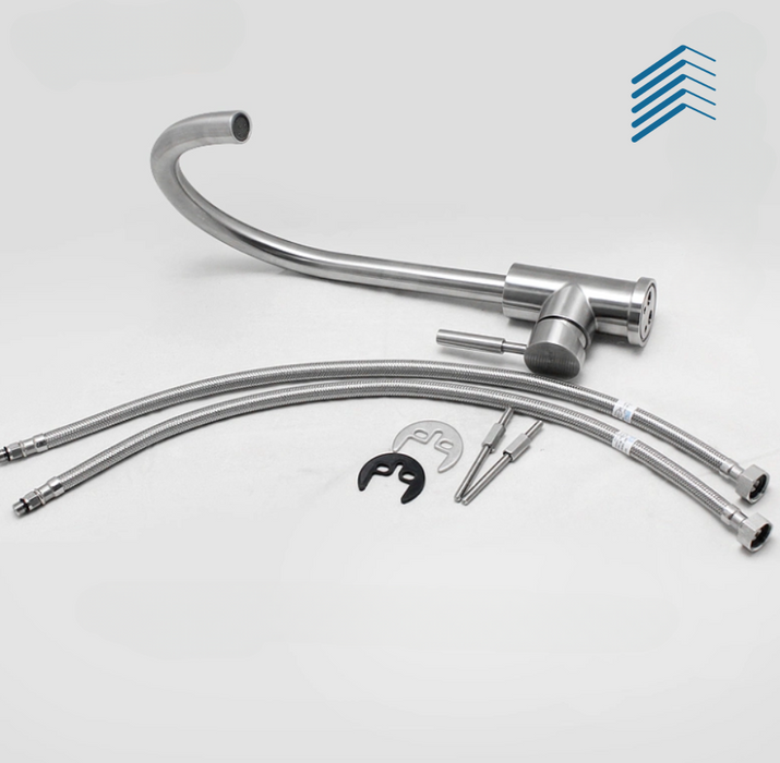 Stainless Curved Kitchen Faucet