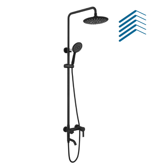 Stainless Steel Black Ss 304 Shower Set