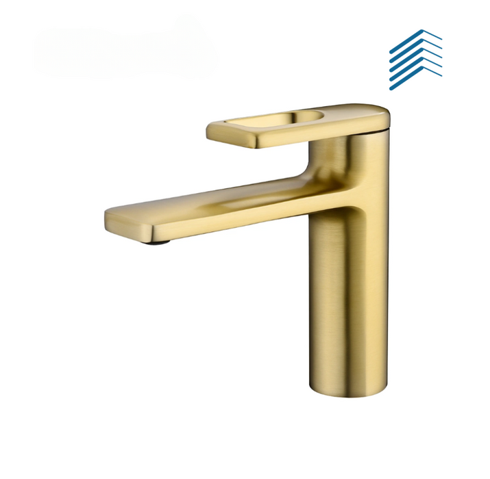 Flat Handle Matte Bathroom Faucet