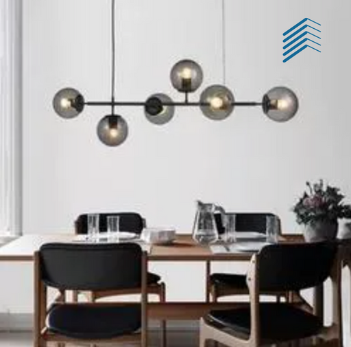 8 Bubble Glass Chandelier