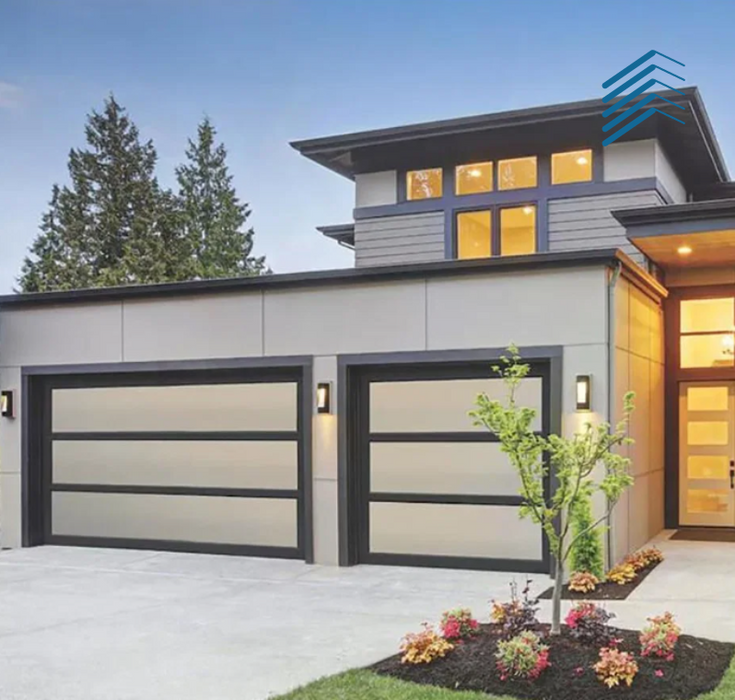 Rectangle Rolling Garage Door with Remote Control