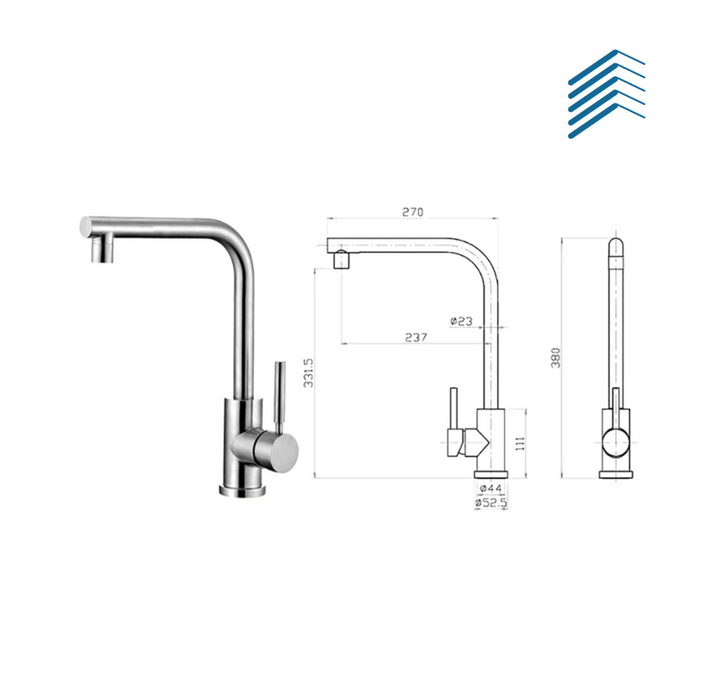 Long Neck Kitchen Faucet