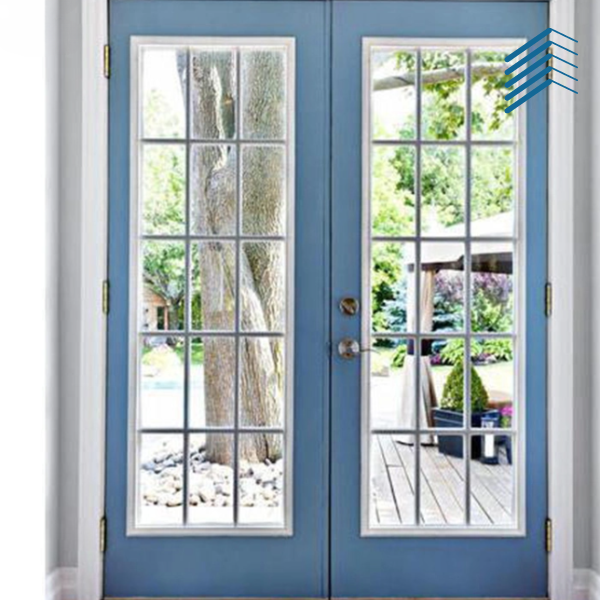 Blue French Doors