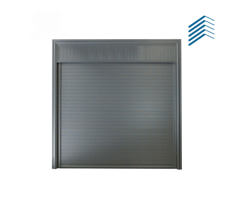 Grey Rolling Garage Door with Remote Control