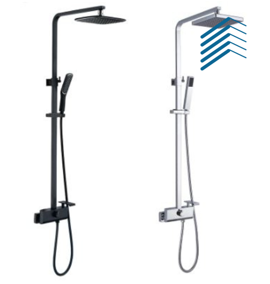 Stainless Steel Brass Bath Shower Set Rain Shower