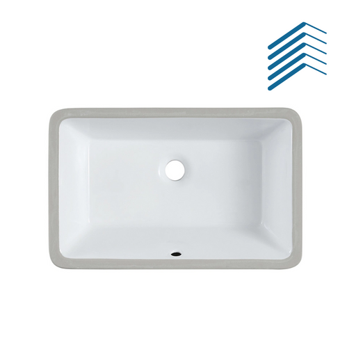 Rectangle Undercounter Ceramic Bathroom Basin