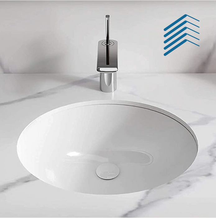 Oval Porcelain Undercounter Basin