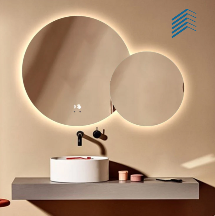 Double Circle LED Mirror