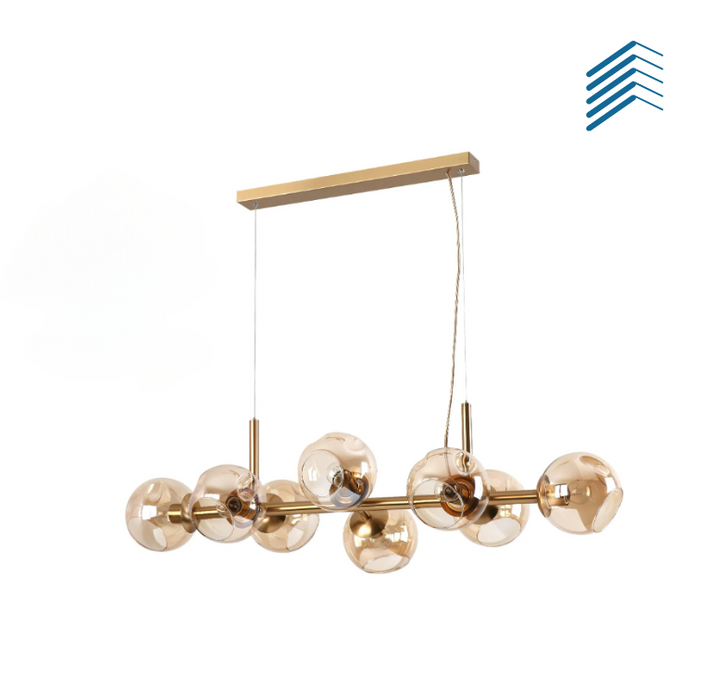 8 Bubble Glass Chandelier