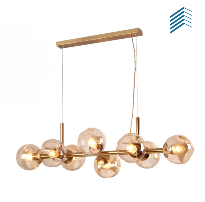 8 Bubble Glass Chandelier