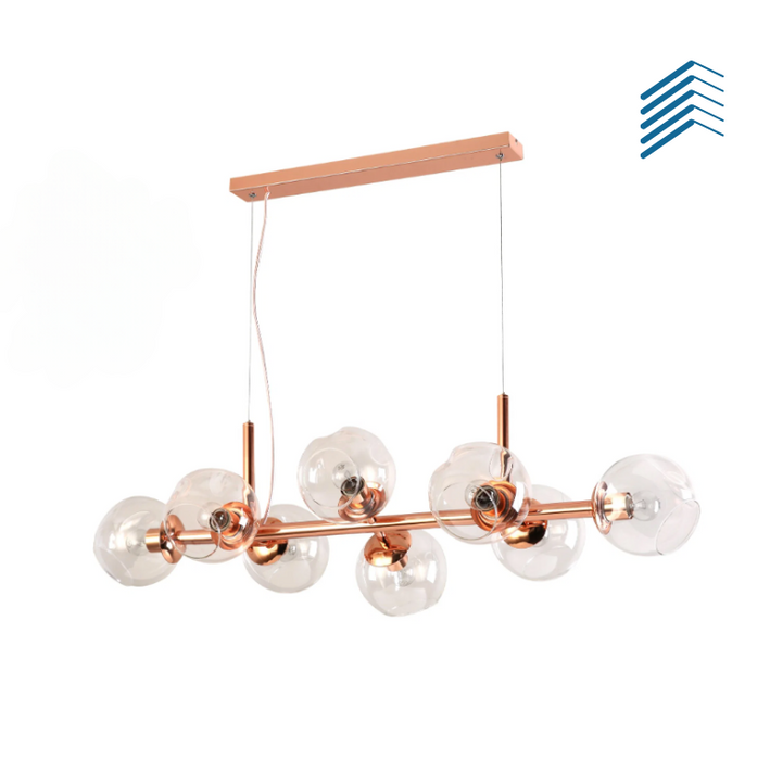 8 Bubble Glass Chandelier