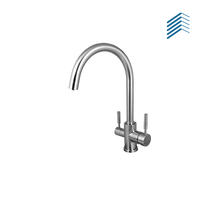 Dual Handle Stainless Faucet