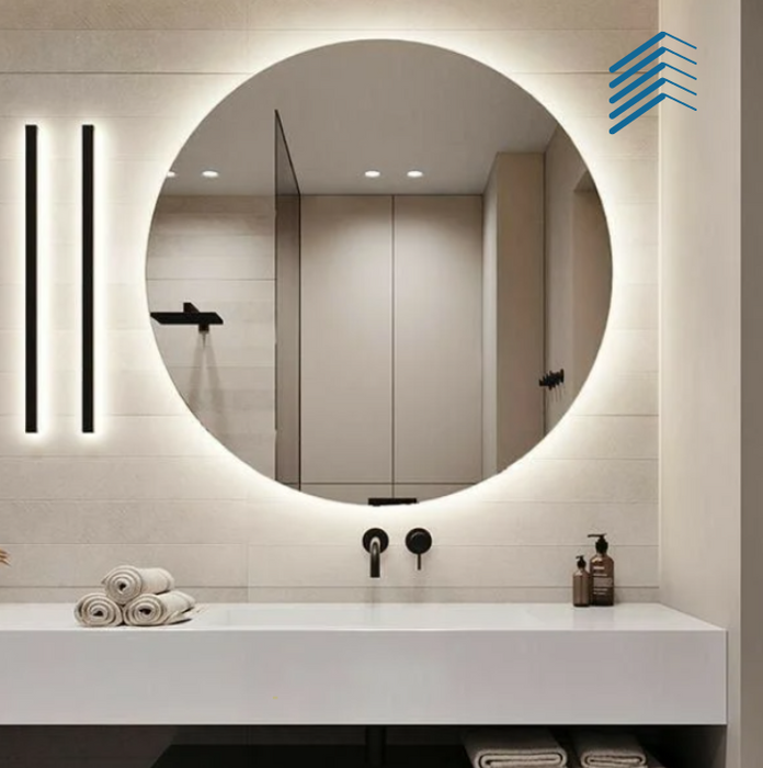 Round LED Backlit Mirror
