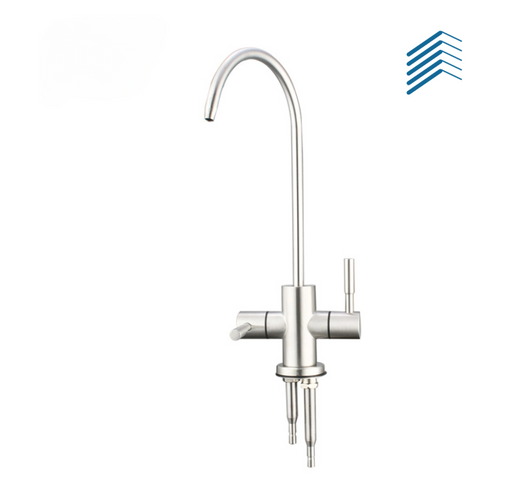 Curved Chrome Kitchen Faucet