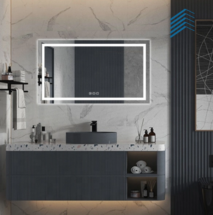 Rectangle LED Framed Mirror