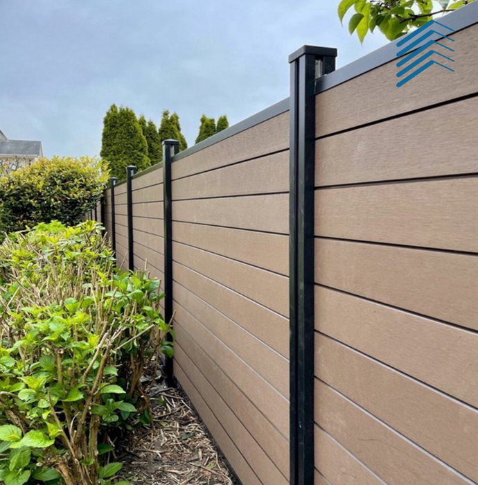 Resistant Material WPC Wood Plastic Composite 6X6FT White Privacy Outdoor Garden Yard Pool Fence Panel