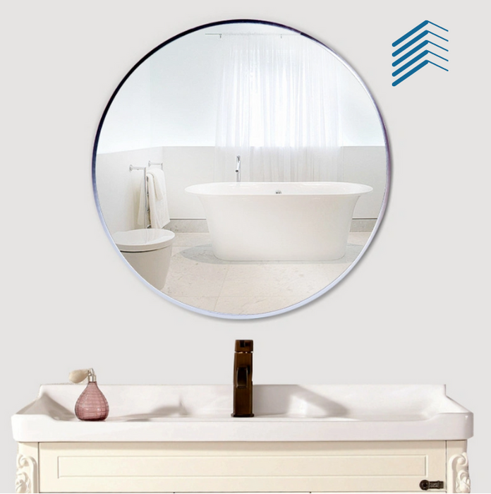 Round Framed Vanity Mirror