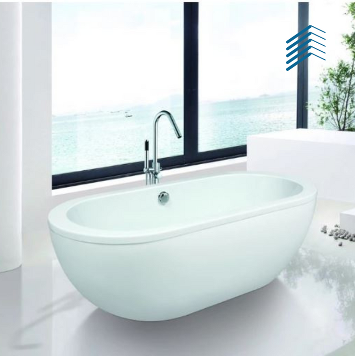 Elegant White Color Acrylic SPA Bathtub