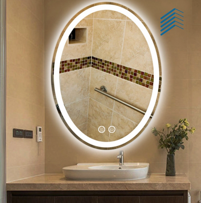LED Oval Smart Mirror