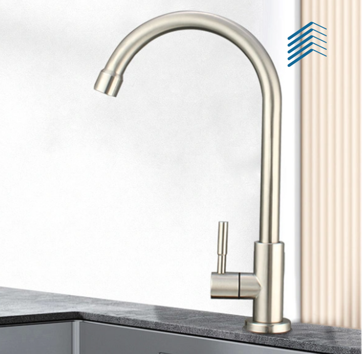 Single Handle Chrome Kitchen Faucet