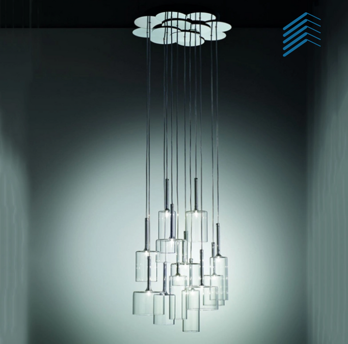 Glass Tube Chandelier