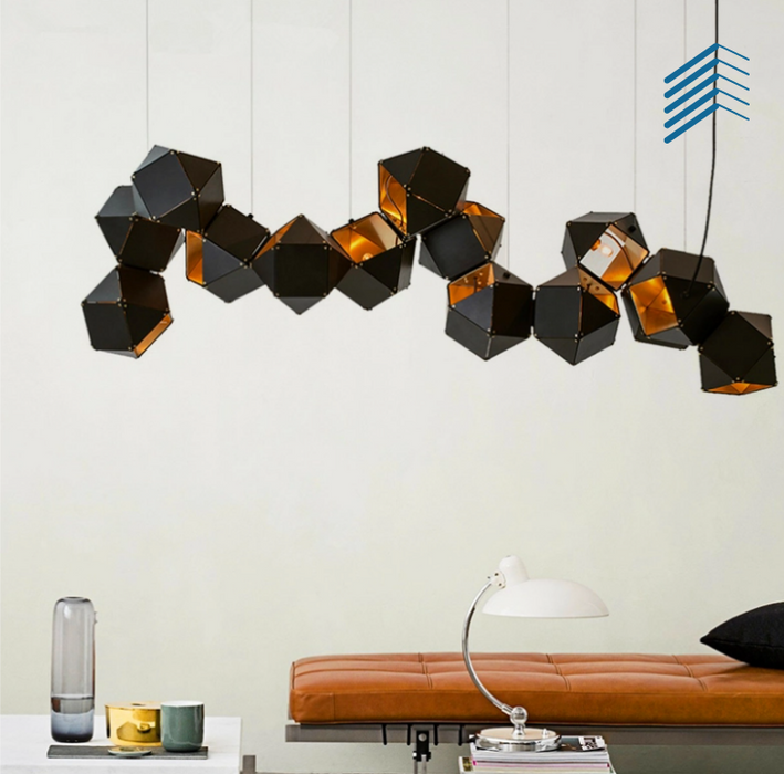 Molecules and Metals Chandelier