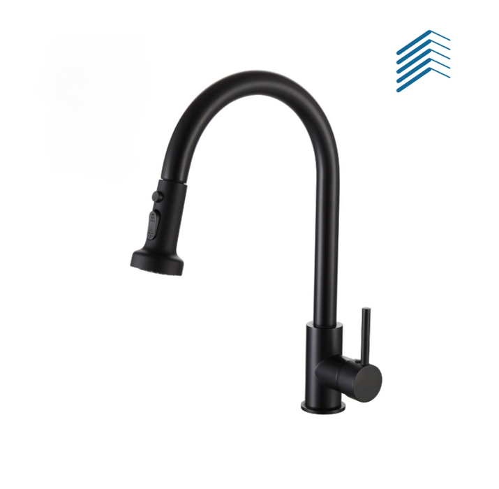 Flat Head Pull-out Kitchen Faucet