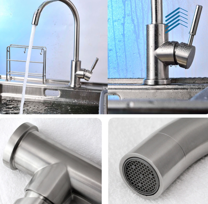 Stainless Steel Curved Kitchen Faucet