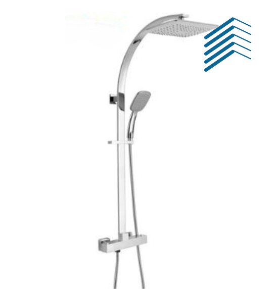 Luxury Brass Shower Set Rain Head Shower