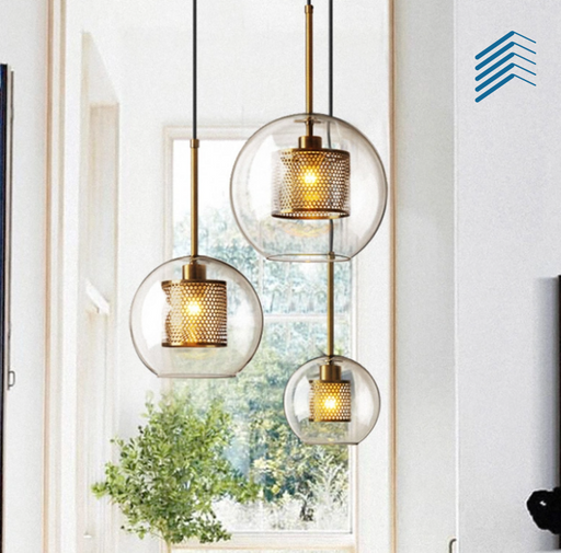 Clear Glass Globe Pendant Light