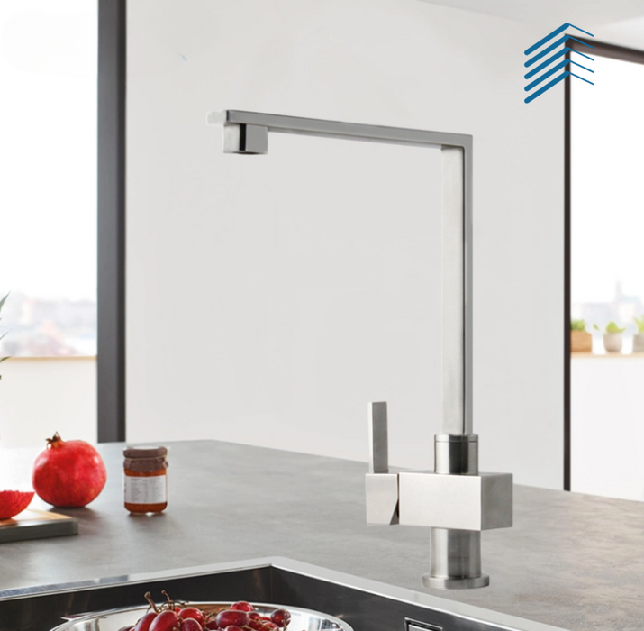 Modern Stainless Steel Flat Faucet