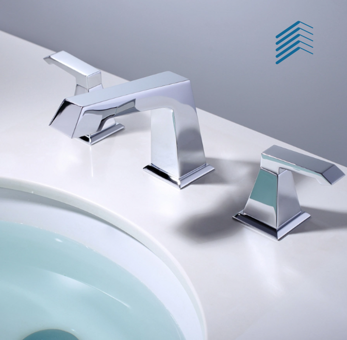 3 hole Flat Bathroom Faucet