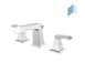 Two Handle Flat Bathroom Faucet