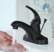 Single Handle Low Arc Centerset Bathroom Faucet