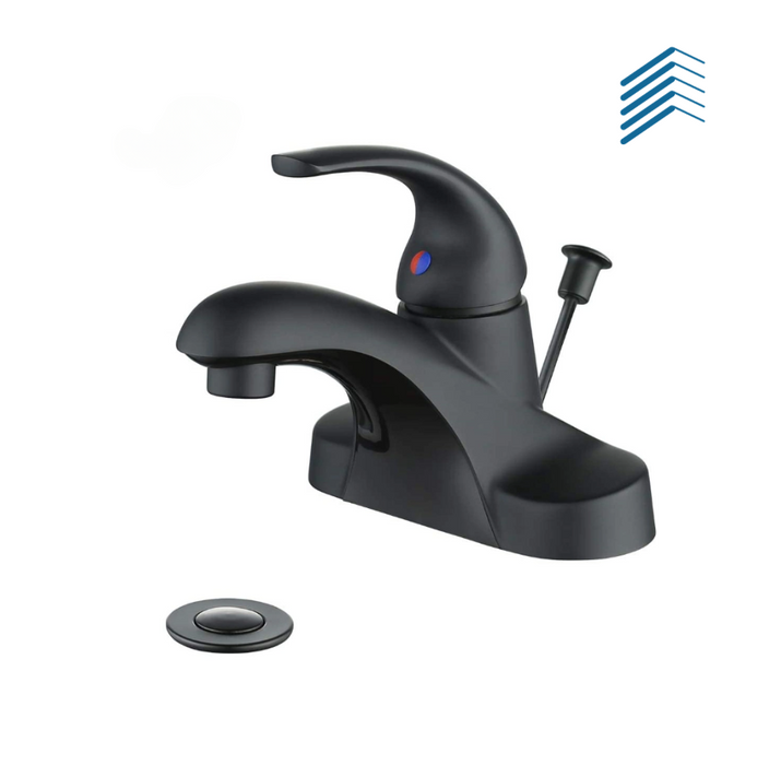 Single Handle Low Arc Centerset Bathroom Faucet