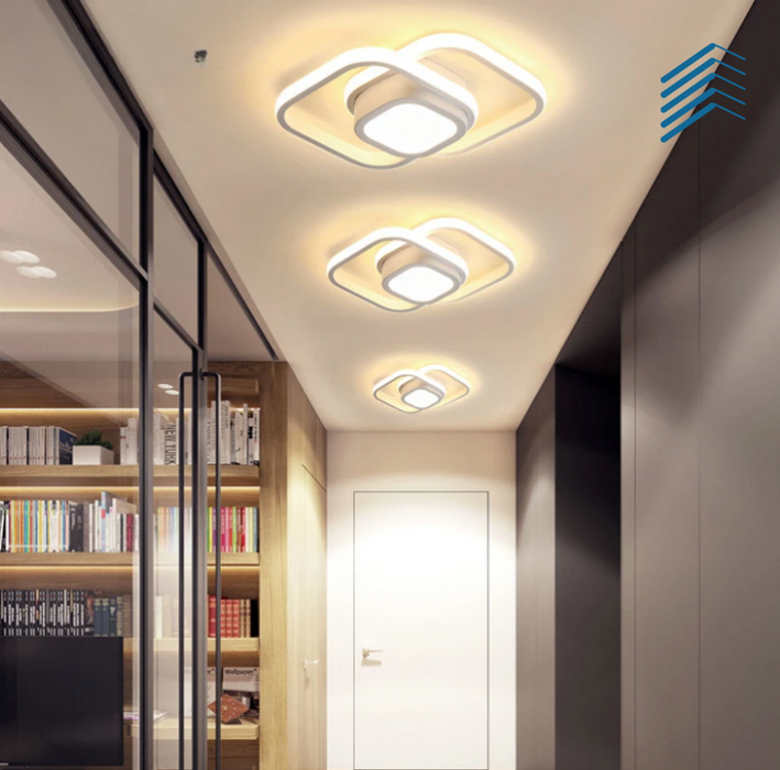 Interconnected Diamonds Ceiling Light