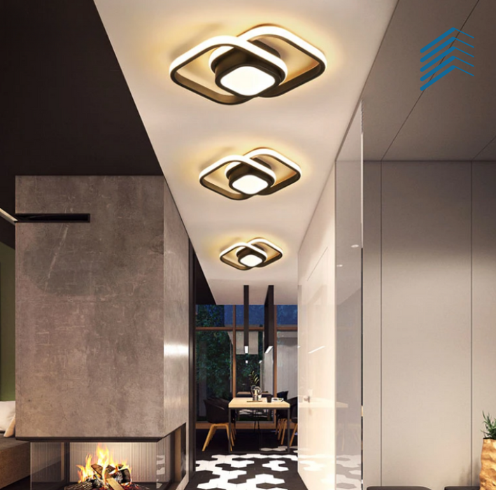 Interconnected Diamonds Ceiling Light