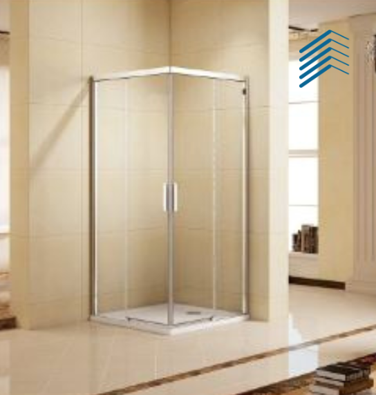 Aluminum Frame Shower Screen with Double Roller