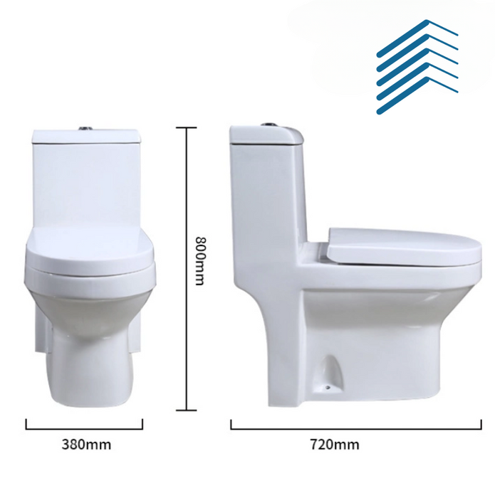 Hand Press Ceramic Toilet