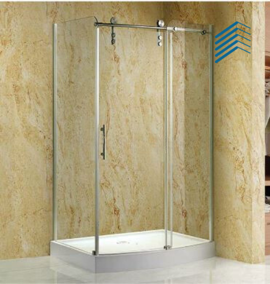 Frameless Stainless Steel Shower Room Enclosure Door