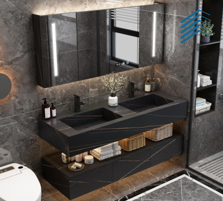 Double Sink Floating Vanity