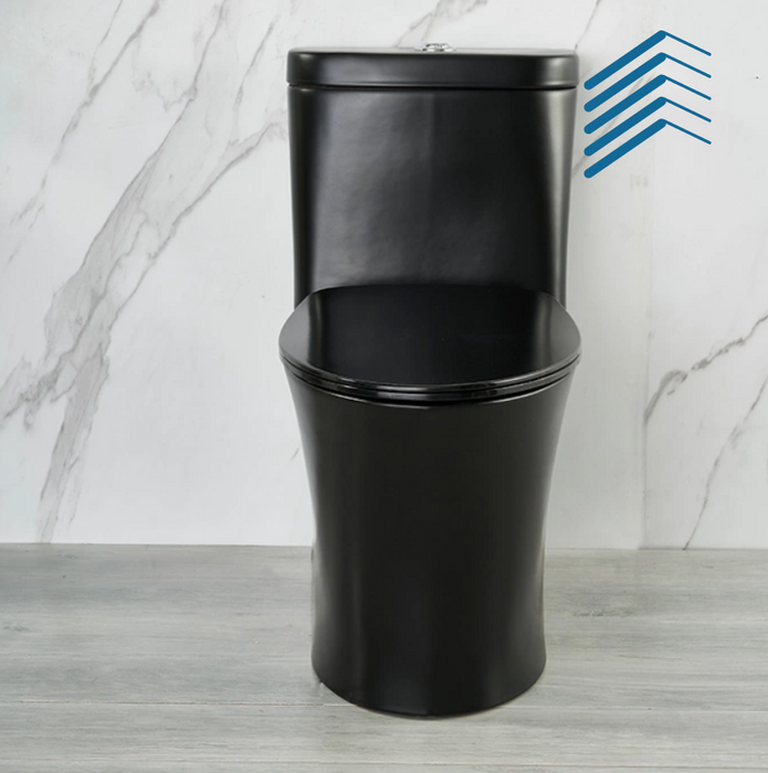 Black Ceramic One Piece toilet