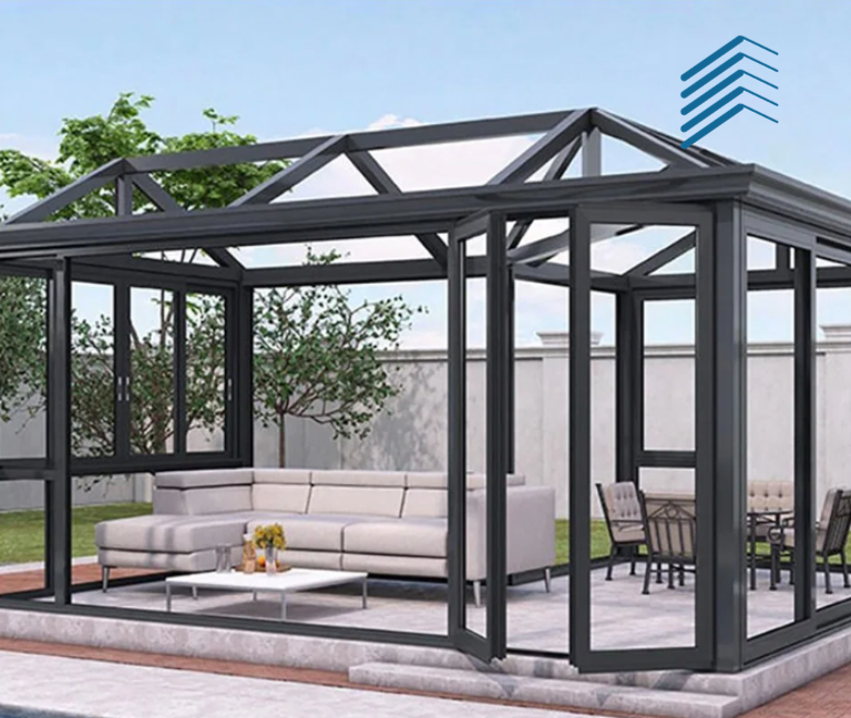 Open Air Prefabricated Glass Sunroom