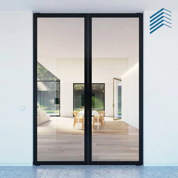 Simple Swing Double Glass Door