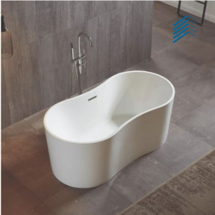 Acrylic Freestanding Bathtub with Stainless Stand Support
