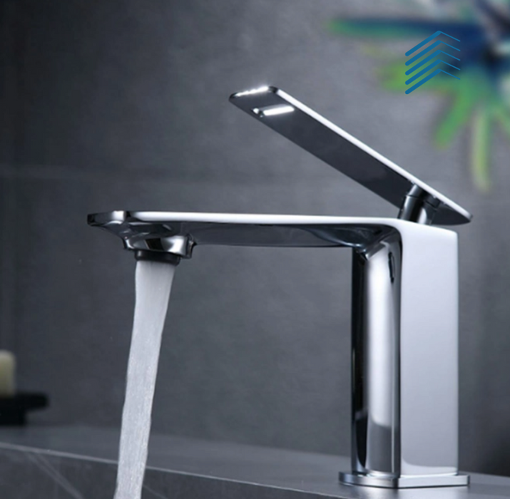 Flat Long Head Bathroom Faucet