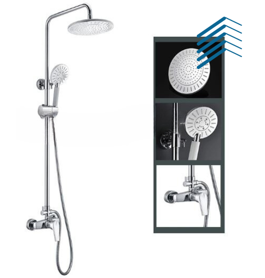 Rain Shower Brass Chrome Shower Set